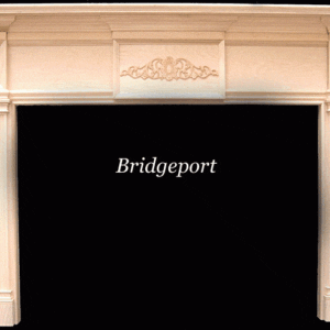 Bridgeport mantel, unfinished wood.